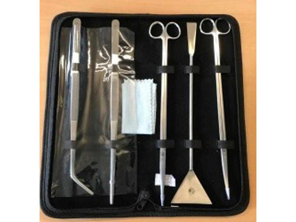 Aqua Scraping Kit 20 cm – 5 dele – Akvarieværktøj til rengøring og vedligeholdelse