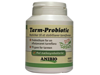 Anibio Tarm-Probiotic – 120 kapsler med mælkesyrebakterier til hund og kat