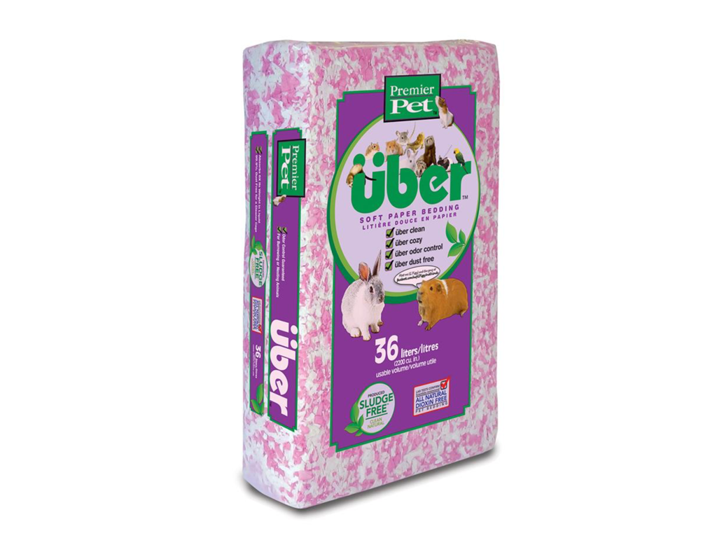 ÜBER Papirstrøelse 36 L Pink/Hvid