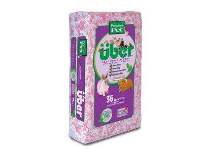 ÜBER Papirstrøelse 36 L Pink/Hvid