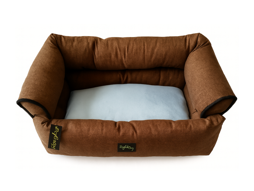 Perfect Dog Hundesofa Brun 70×60×27 cm med Vendbar Kølepude
