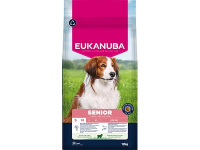 EUKANUBA Senior Small/Medium Breed Lam & Ris 12 kg