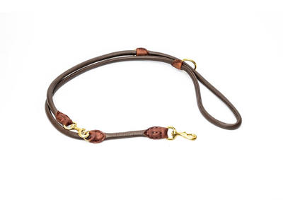 Paris dressurline mørkebrun 6 mm. / 220 cm.