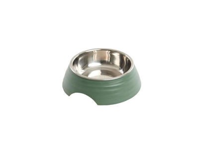 BUSTER Frosted  Rippel skål støvet grøn Str.S