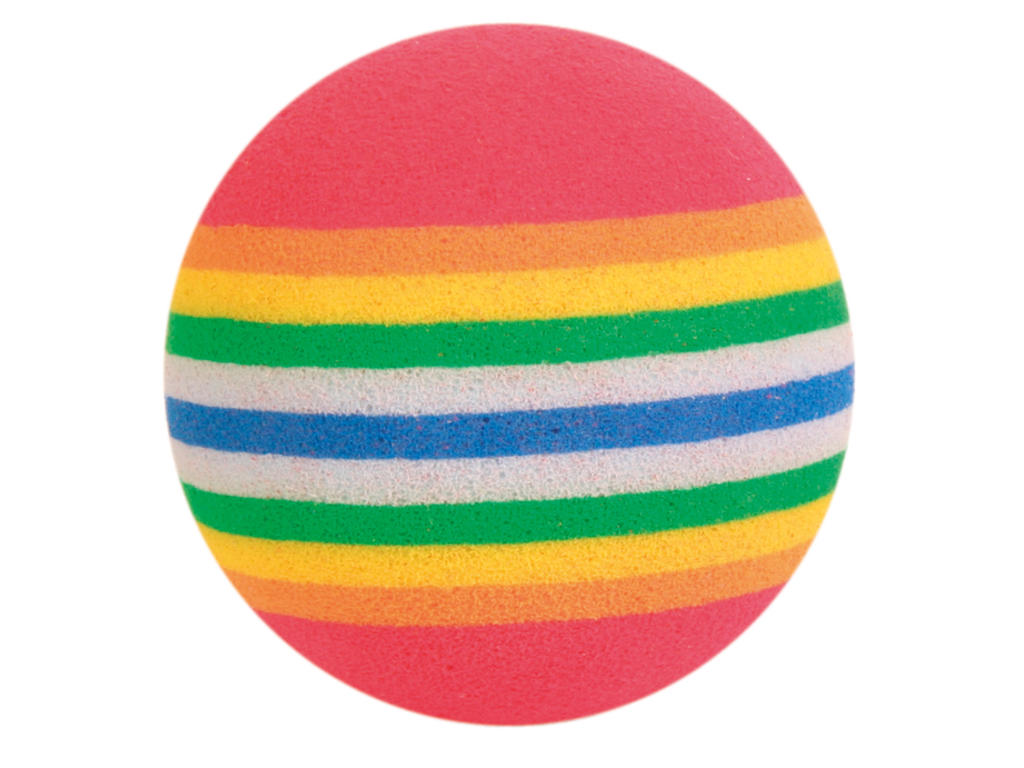 4 regnbuebolde 3,5cm