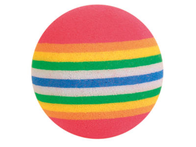 4 regnbuebolde 3,5cm