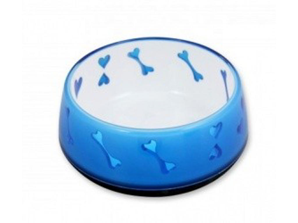 Hund love bowl L Blå