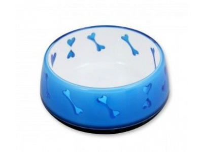 Hund love bowl L Blå