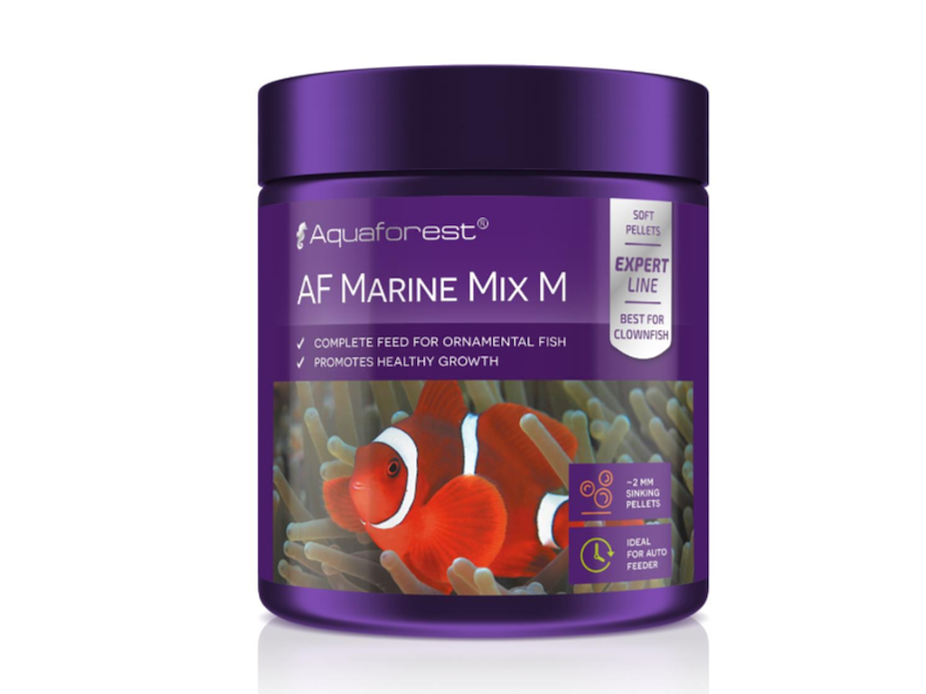 Aquaforest AF Marine Mix M 120 g – Granulatfoder til Kødædende Marine Fisk