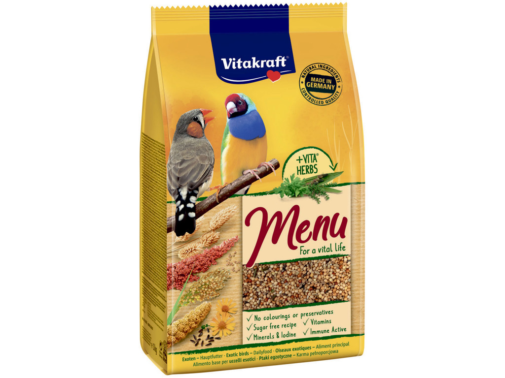 Vitakraft menu vita herbs Fuglefoder 1 kg