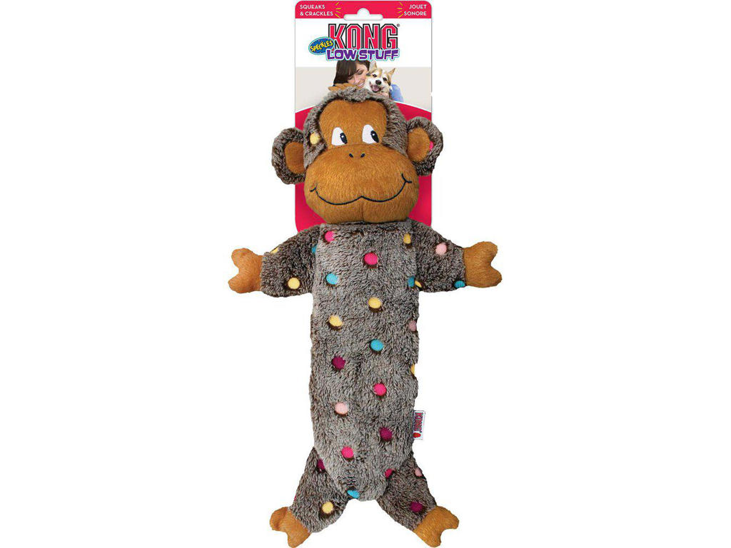 KONG LOW STUFF SPECKLES MONKEY L 45.7x23.5x6.9 CM
