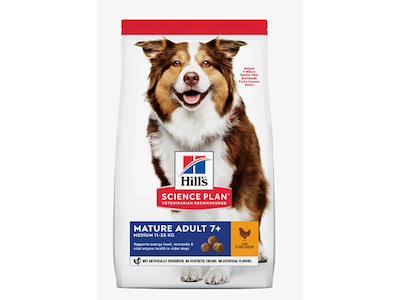 Hill’s Science Plan Mature Adult 7+ Kylling 12 kg – Tørfoder til medium seniorhunde 