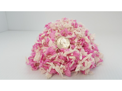 ÜBER Papirstrøelse 36 L Pink/Hvid