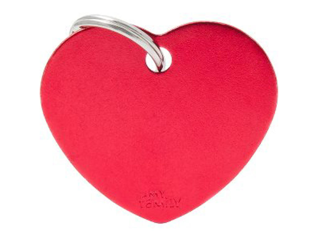 MY FAMILY RED BIG HEART 3,5 X 3 CM