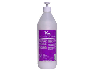 KW 2  i 1 SHAMPOO OG BALSAM 1000 ML