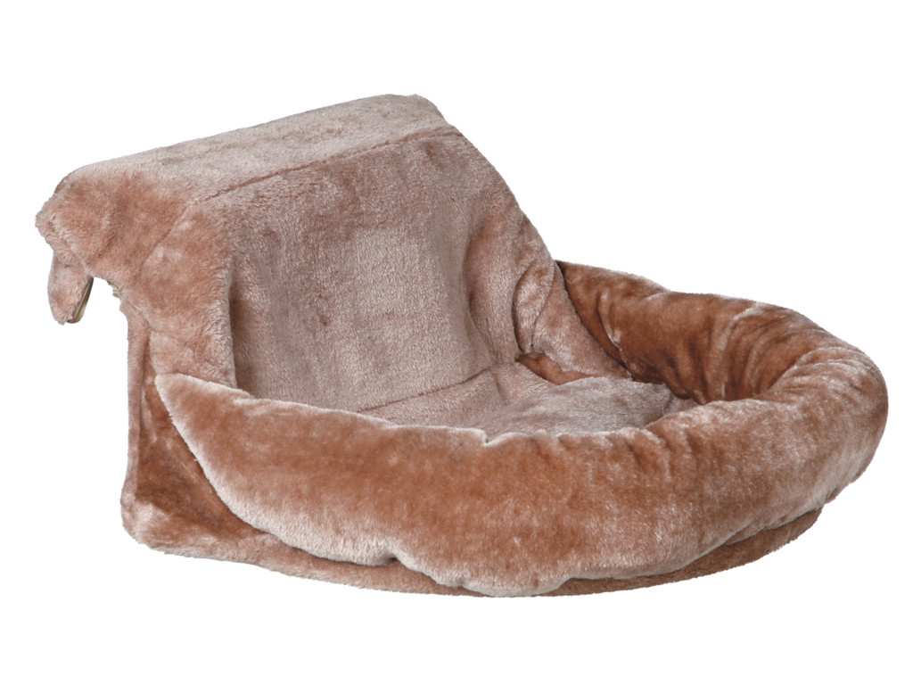 Hyggesæk for radiatorer, plys, 46 × 11 × 33 cm, brun