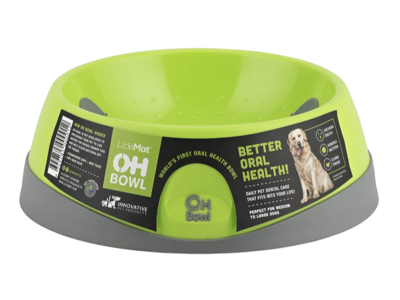 LICKIMAT OH BOWL GRØN MEDIUM Ø22X7CM