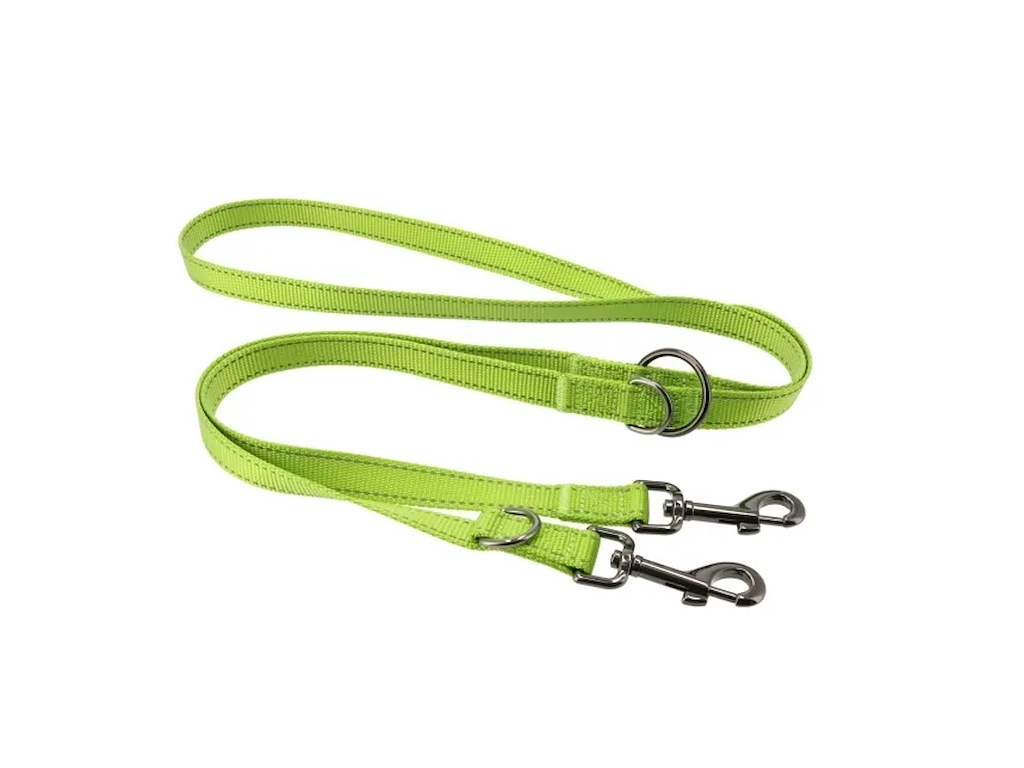 Dogman Iris Multi Nylonsnor Grøn M – Justerbar Hundeline 200 cm