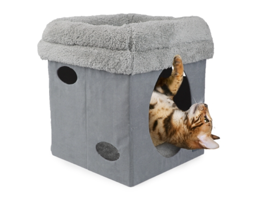 KATTESLOT 2 i 1 GRÅ