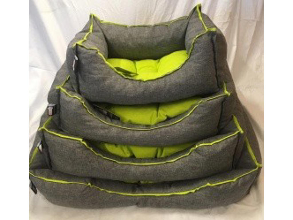 Sofa Emma Hundeseng L Grå/Gul 55 x 65 cm