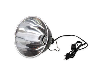 Keramisk lampeholder til terrarier med reflektor høj