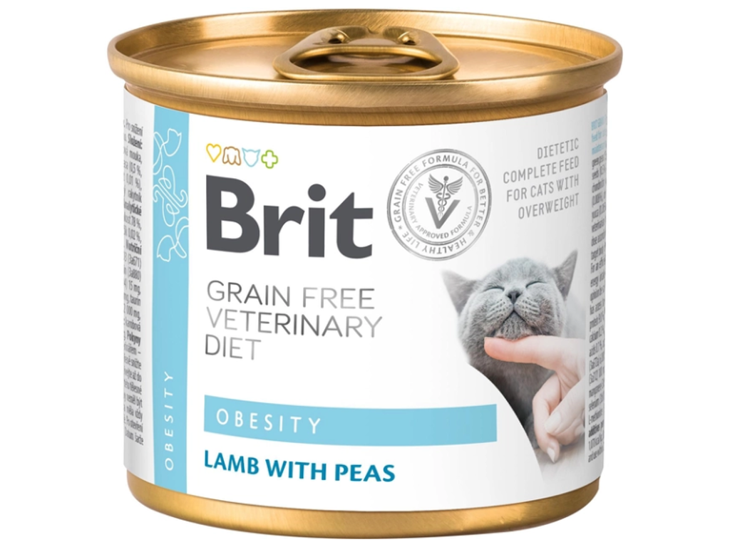Brit Veterinary Diets Cat Can Obesity 200 g