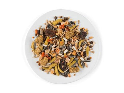 Witte Molen PUUR Large Parakeet & Cockatoo 2 kg – Naturligt Premiumfoder med Papaya, Rosiner og Hørfrø