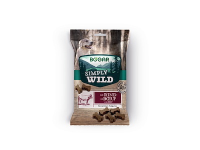 Bogar Simply Wild Okse til hund – 100 g (blød snack med højt kødindhold