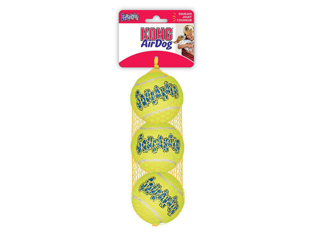 KONG AIRDOG SQUEAKER TENNIS BOLD 3PACK S 5CM
