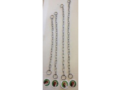 40cm Kvælerkæde rustfri stål tynde led