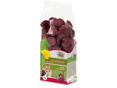JR Grainless Drops Rødbede 140g