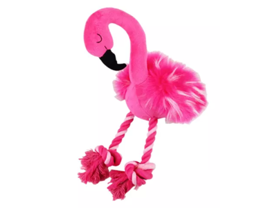 Flamingo med bidereb 40cm
