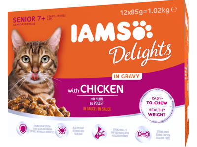 Iams Cat Senior in Gravy 12x85g