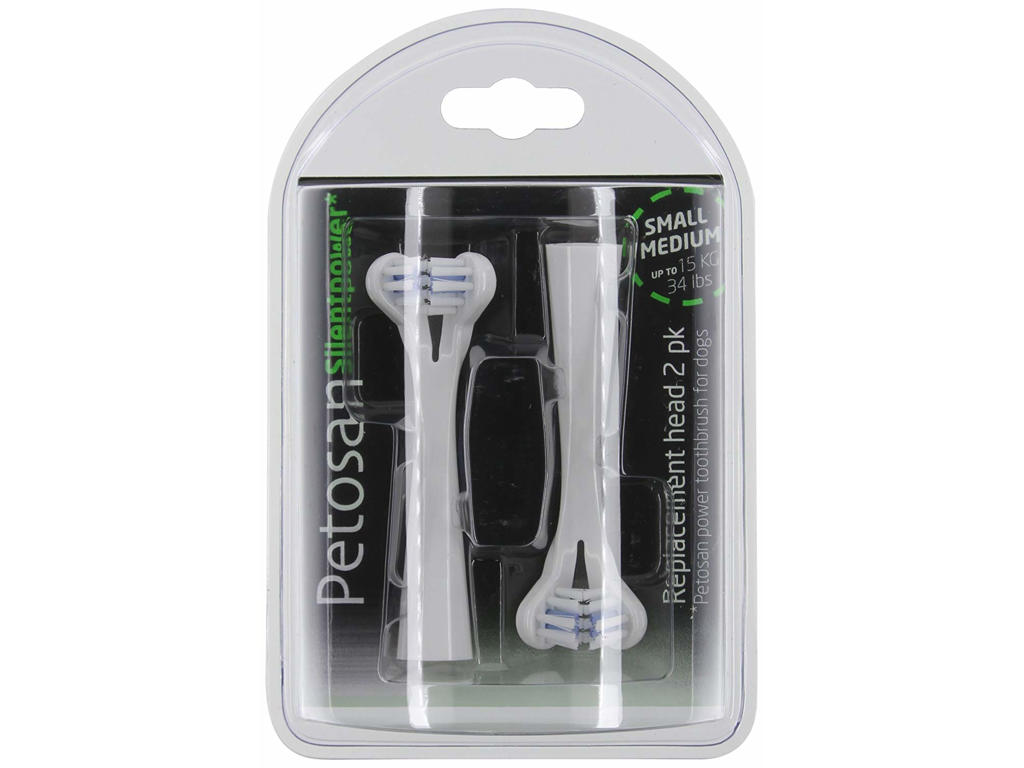 PETOSAN BØRSTEHOVED 2 STK