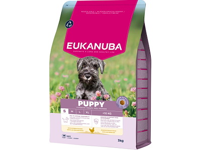 3 kg Eukanuba Puppy small breed hvalpefoder med kylling