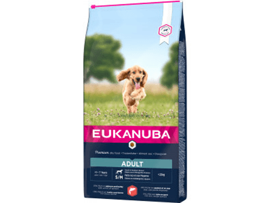 Eukanuba adult small/medium salmon & barley 2,5 kg