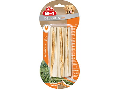 8in1 Delights Ben Wrap Kylling – 3 stk Tyggeben af Oksehud