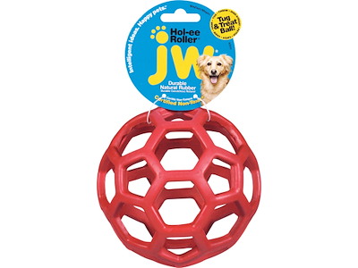 JW Pet HOL-ee Roller Hundelegetøj – M (Ø ca. 11,5 cm)