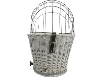 Cykelkurv, bagagebærer m.gitter, 35x49x55 cm, grå