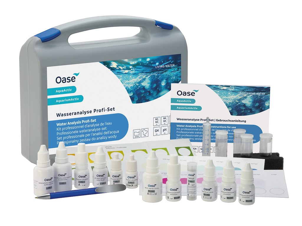 Oase AquaActiv Water Analysis Profi-Set – Professionelt vandtestkit til havedam