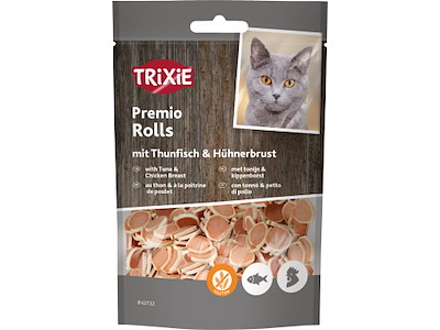 Trixie Premio Tuna Rolls 50 g – Kattegodbidder med tun og kylling