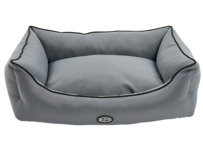 BUSTER Sofaseng 70x90 cm, Steel Grey/Black piping