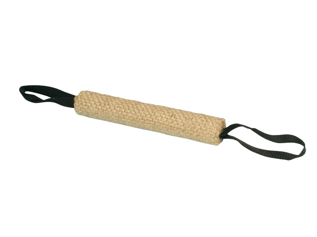 Dummy med håndtag jute 25cm