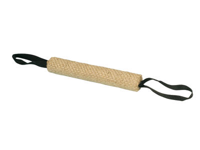 Dummy med håndtag jute 25cm