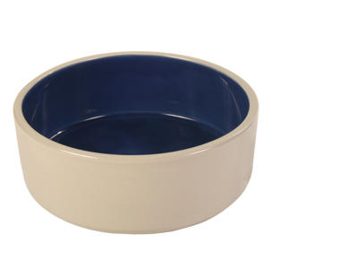 Keramik hundeskål blå ø23cm