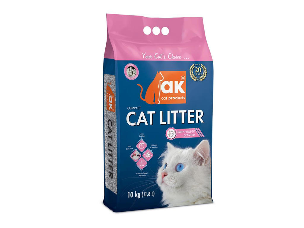 AK Kompakt Kattegrus 10 kg. m/duft