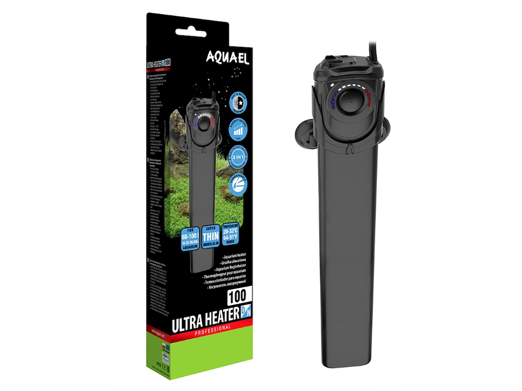 Aquael Ultra Heater 100W Plastik Akvarievarmer – D&N Serie