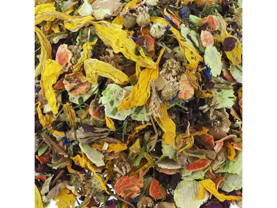 Nature land botaniske sommergrønsager med blomster 100g