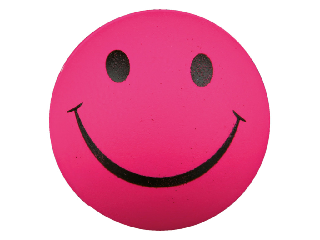 Smiley bold, mosgummi, ø 6 cm