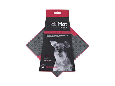 Kw lickimat deluxe rød 20cm